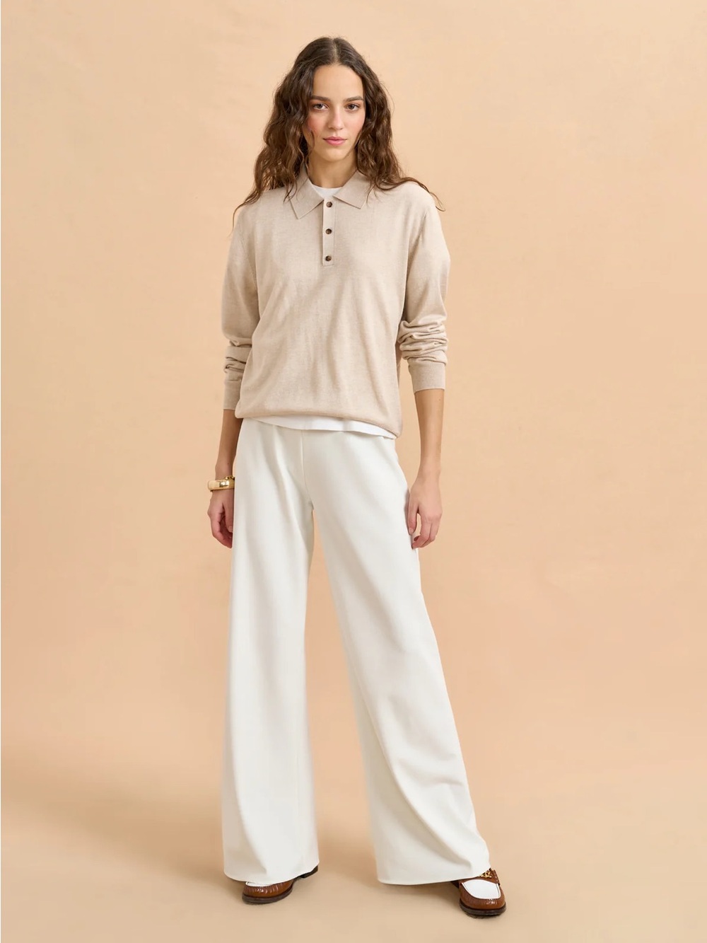 La Ligne Cream "COLBY" Crepe Pants! Current! Perfect Condition!